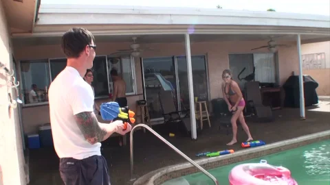 Mofos: Jumping into My Pool for Hotter Days